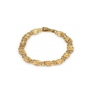 Gouden Surinaamse babyarmband | Surinaams goud | Mattenklopper armband dames volwassenen