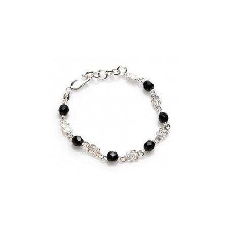 Mattenklopper armband met zwarte Surinaamse kralen | Surinaamse armband | Ogri ai armband