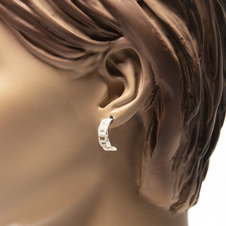 Rolex oorbellen zilver diamond cut geslepen 2