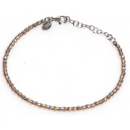 Rosé gouden ketting met balletjes | Zilveren ketting