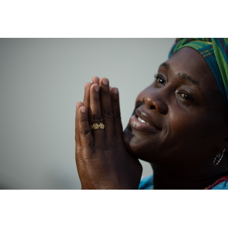 Mattenklopper ring goud | Surinaams goud | Gouden mattenklopper ring