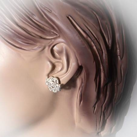 Surinaamse mattenklopper oorbellen | Mattenklopper oorbellen zilver