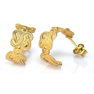 Mattenklopper oorbellen goud | Mattenklopper oorbellen dames | Mattenklopper oorbellen vrouw 2