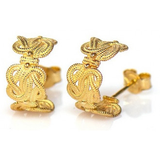 Mattenklopper oorbellen goud | Mattenklopper oorbellen dames | Mattenklopper oorbellen vrouw