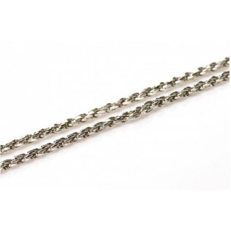 Zilveren koordketting heren | Rope chain diamond cut