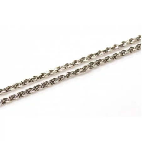 Zilveren koordketting heren | Rope chain diamond cut