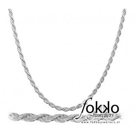 Rope chain zilver | Rope chain 3mm | Rope chain zilver heren