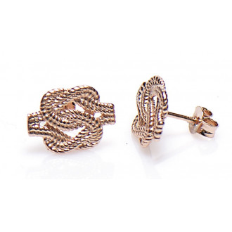 Mattenklopper oorbellen rosé goud | Surinaamse rosé sieraden | Surinaamse oorbellen