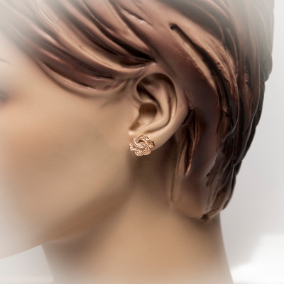 Mattenklopper oorbellen rose | surinaamse oorbellen rose | surinaamse sieraden modern