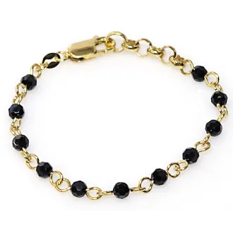 Surinaamse gouden zwarte kralen armband | Surinaamse sieraden | Surinaamse juwelier