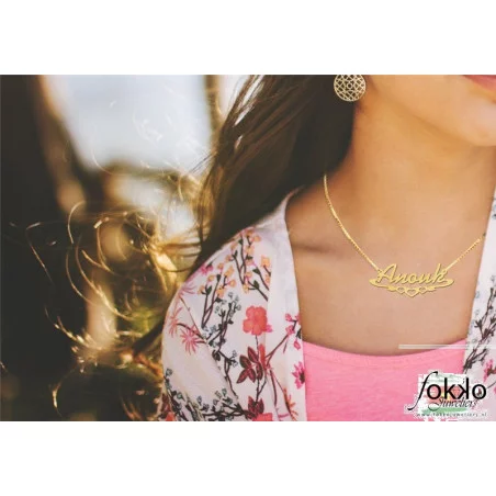 Zelf je gouden naamketting samenstellen | Naamketting goud