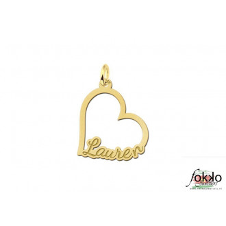 Gouden naamketting | Hart met naam | 14k gouden ketting 2