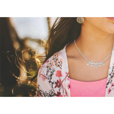 Goedkope zilveren naamketting | Eigen naam ketting