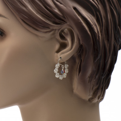 Mattenklopper oorbellen ala kondre kraal | Surinaamse oorbellen