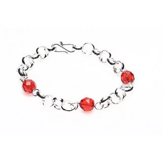 Surinaamse Lontai armband met rode kralen