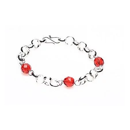 Surinaamse Lontai armband met rode kralen