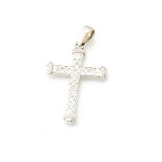Witgouden diamanten kruis | Gouden sieraden