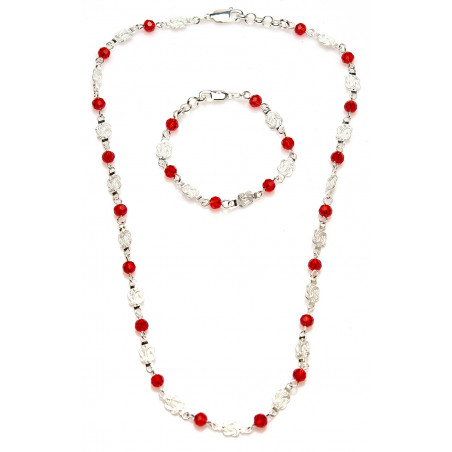 Mattenklopper ketting en armband | Surinaamse sieradenset | Surinaamse sieraden cadeau