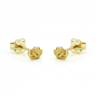 18 karaat gouden baby mattenklopper oorbellen | Surinaams 18K goud